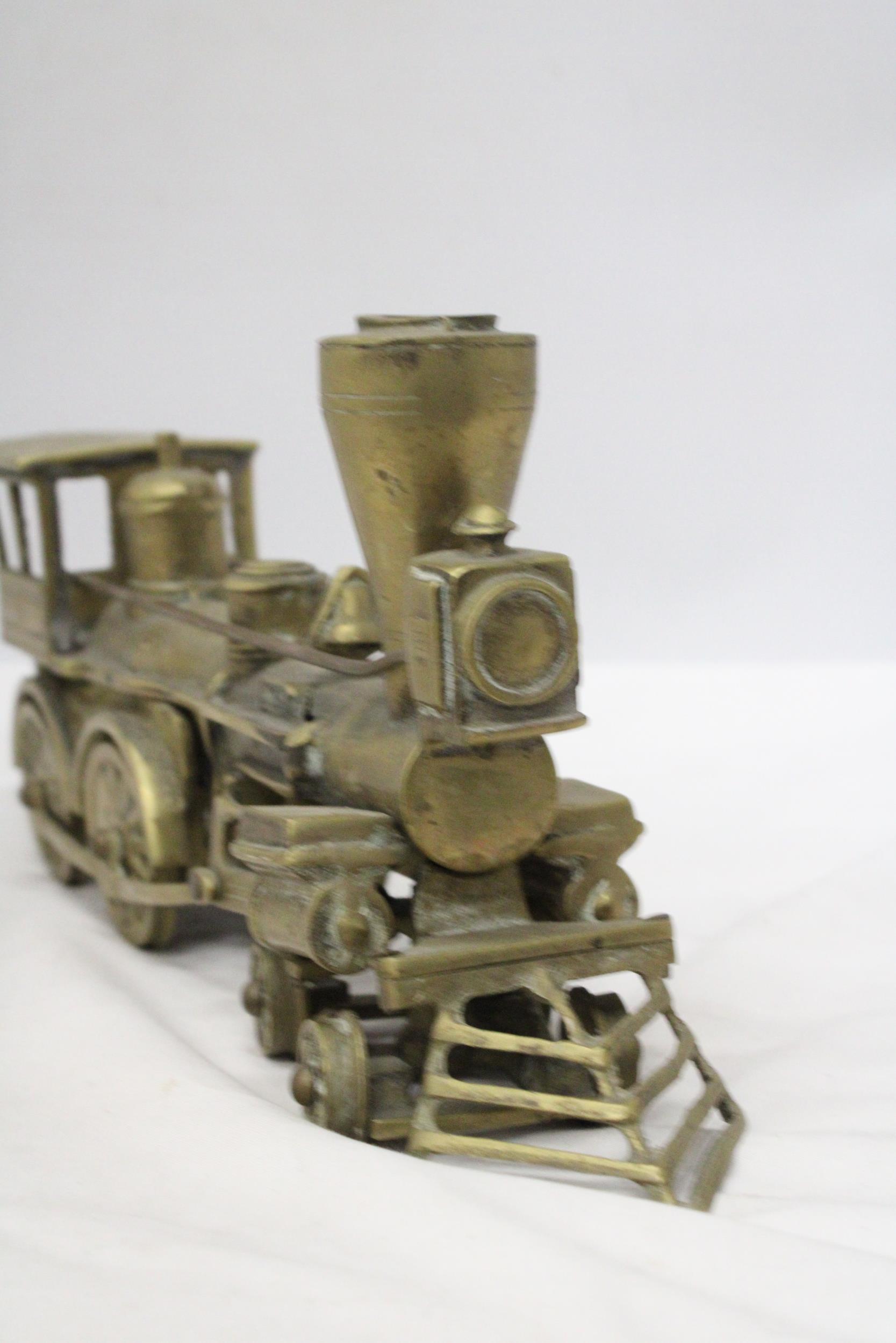 A W & AFR SOLID BRASS RAILROAD USA LOCO AND TENDER - WEIGHTS 6 KILO'S (53 cm) - Image 6 of 7