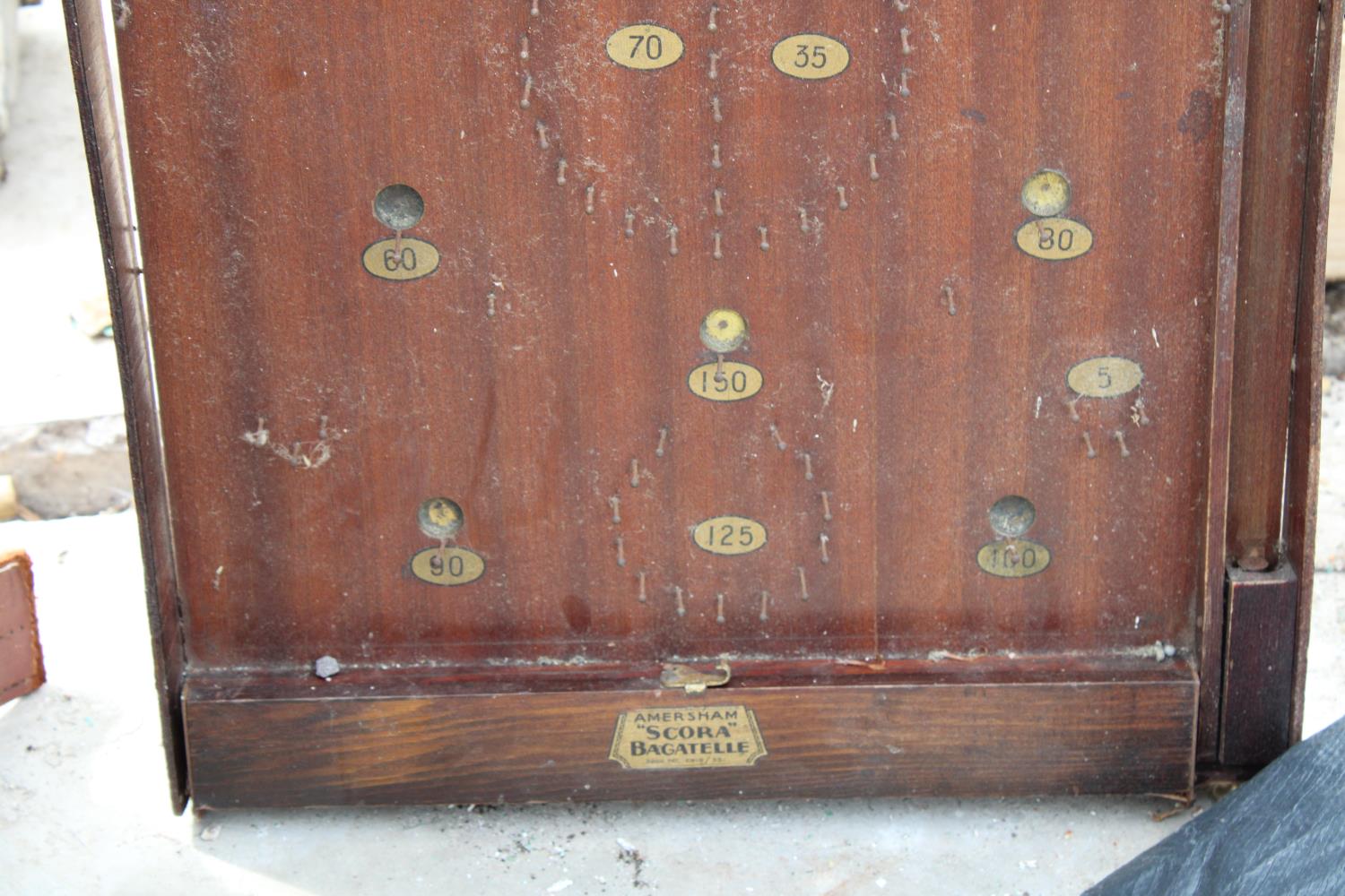 A VINTAGE WOODEN BAGATELLE GAME - Image 2 of 2