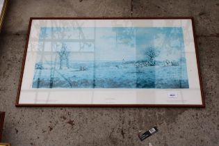 A LIMITED EDITION FRAMED PRINT 'GONE TO GROUND' 68/500