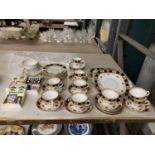 AN ANTIQUE, REID AND CO, ROSLYN, IMARI CHINA TEASET TO INCLUDE, CAKE PLATES, A CREAM JUG, SUGAR