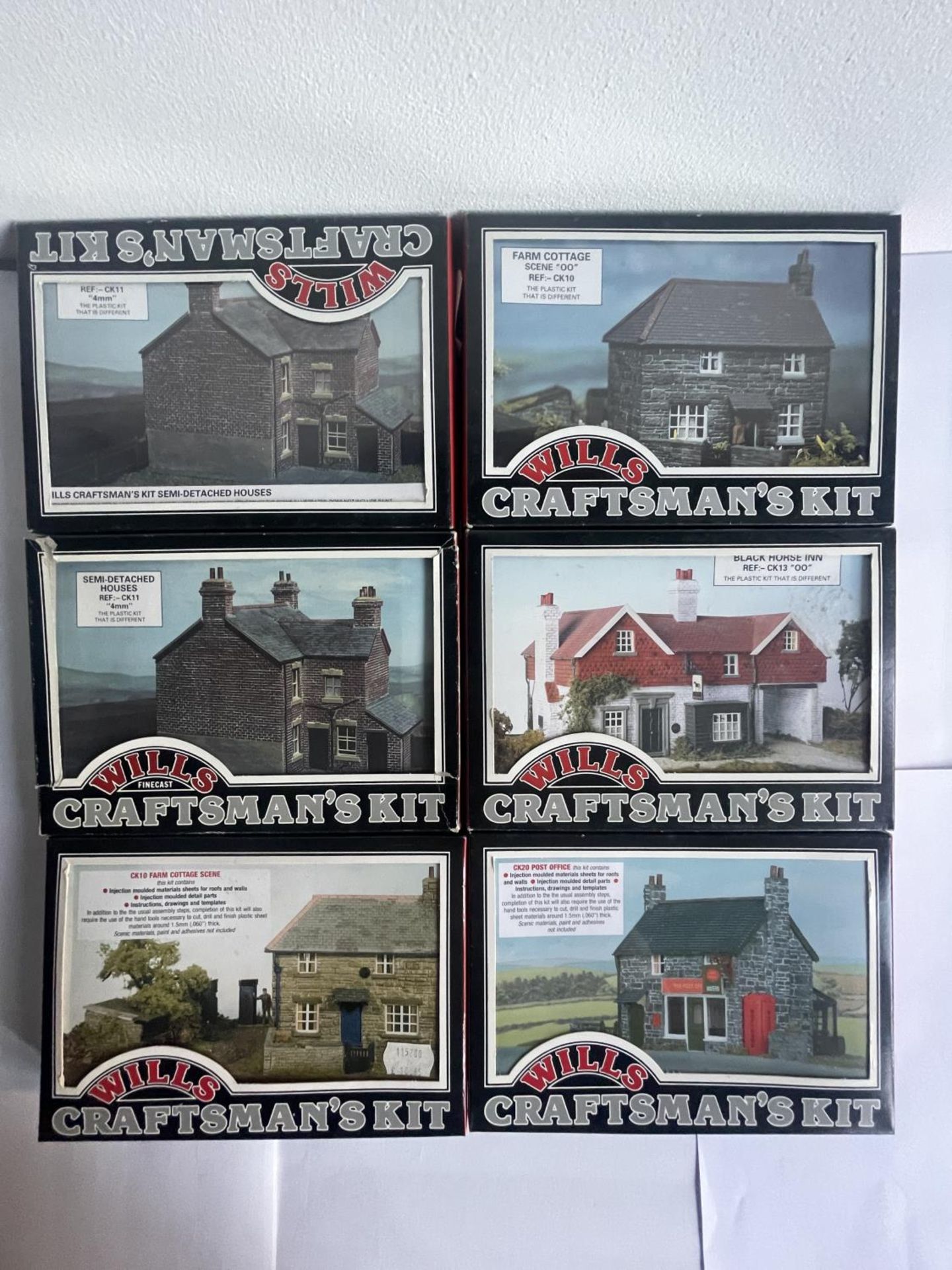 SIX WILLS FINECAST CRAFTMAN'S KITS OF HOUSES AND BUILDINGS