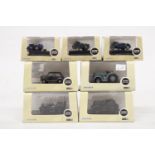 EIGHT AS NEW AND BOXED OXFORD MILITARY VEHICLES
