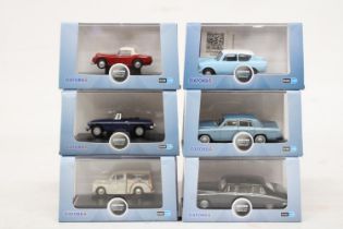 SIX VARIOUS AS NEW AND BOXED OXFORD AUTOMOBILE COMPANY VEHICLES