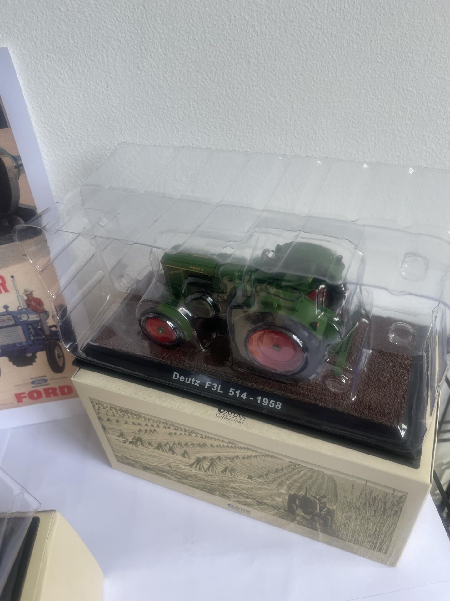 FIVE AS NEW AND BOXED ATLAS MODEL TRACTORS WITH BOOK, DVD AND TWO POSTERS ALL WITH COA - Image 3 of 7