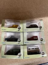 SIX AS NEW AND BOXED OXFORD COMMERCIAL VEHICLES