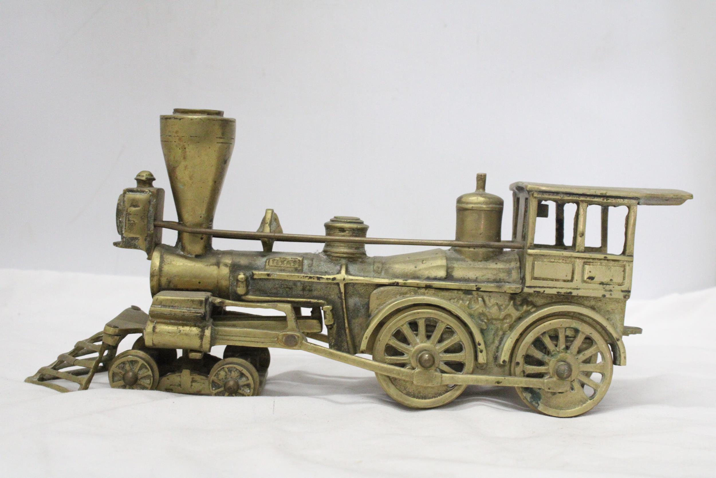 A W & AFR SOLID BRASS RAILROAD USA LOCO AND TENDER - WEIGHTS 6 KILO'S (53 cm) - Image 3 of 7