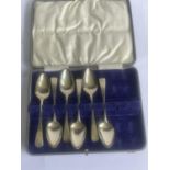 SIX HALLMARKED GEORGIAN SILVER TEASPOONS IN A PRESENTATION BOX (TWO MISSING FROM THE SET) GROSS