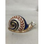 A ROYAL CROWN DERBY SNAIL (SECOND)