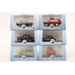 SIX VARIOUS AS NEW AND BOXED OXFORD AUTOMOBILE COMPANY VEHICLES