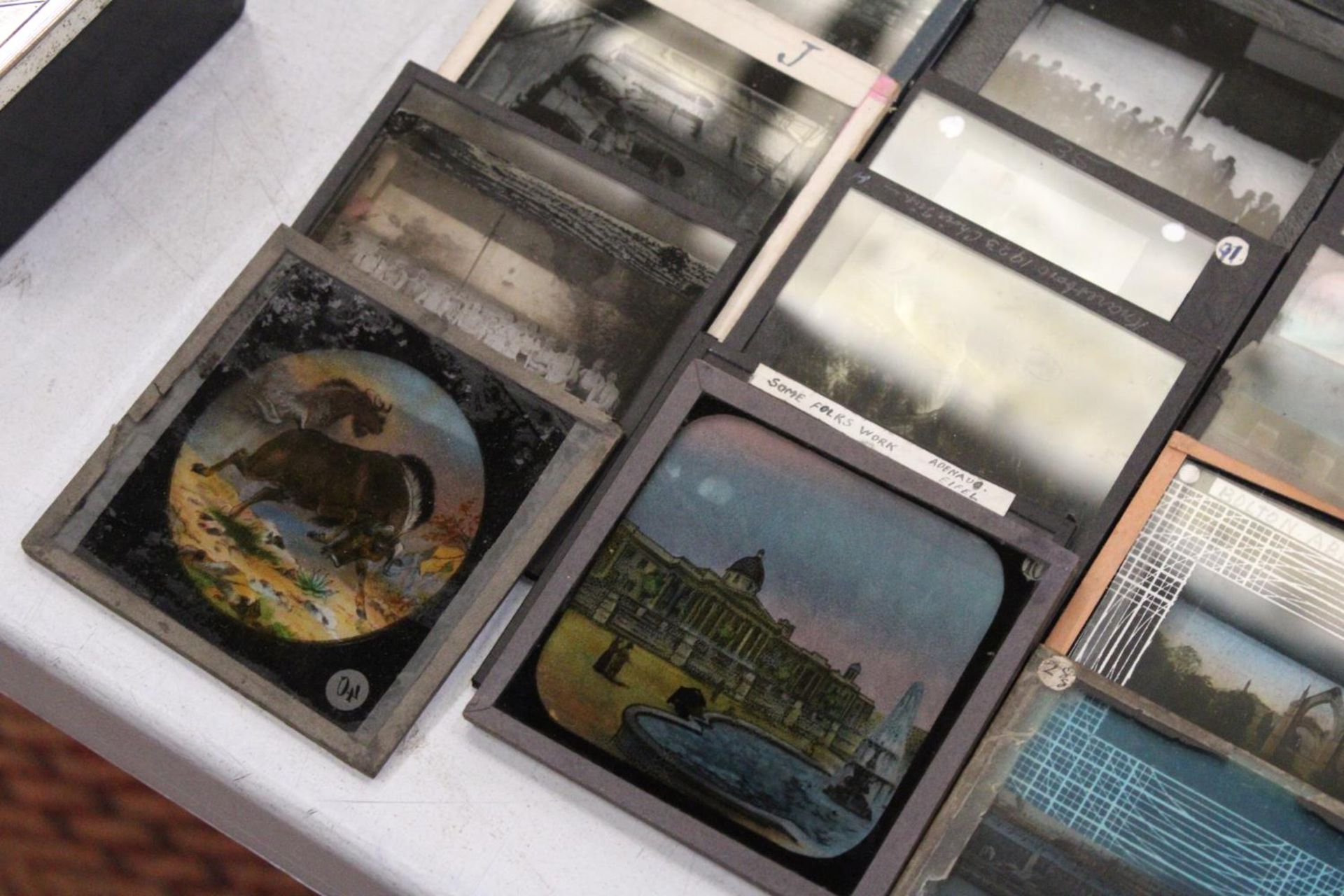 A COLLECTION OF COLOURED MAGIC LANTERN SLIDES TO INCLUDE SHIPPING INTEREST AND SOCIAL HISTORY - Image 4 of 6