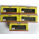 FIVE BOXED OXFORD RAIL 00 GAUGE FREIGHT HOPPER WAGONS