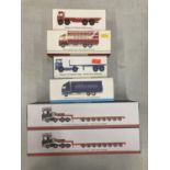 SIX BOXED OXFORD WAGONS