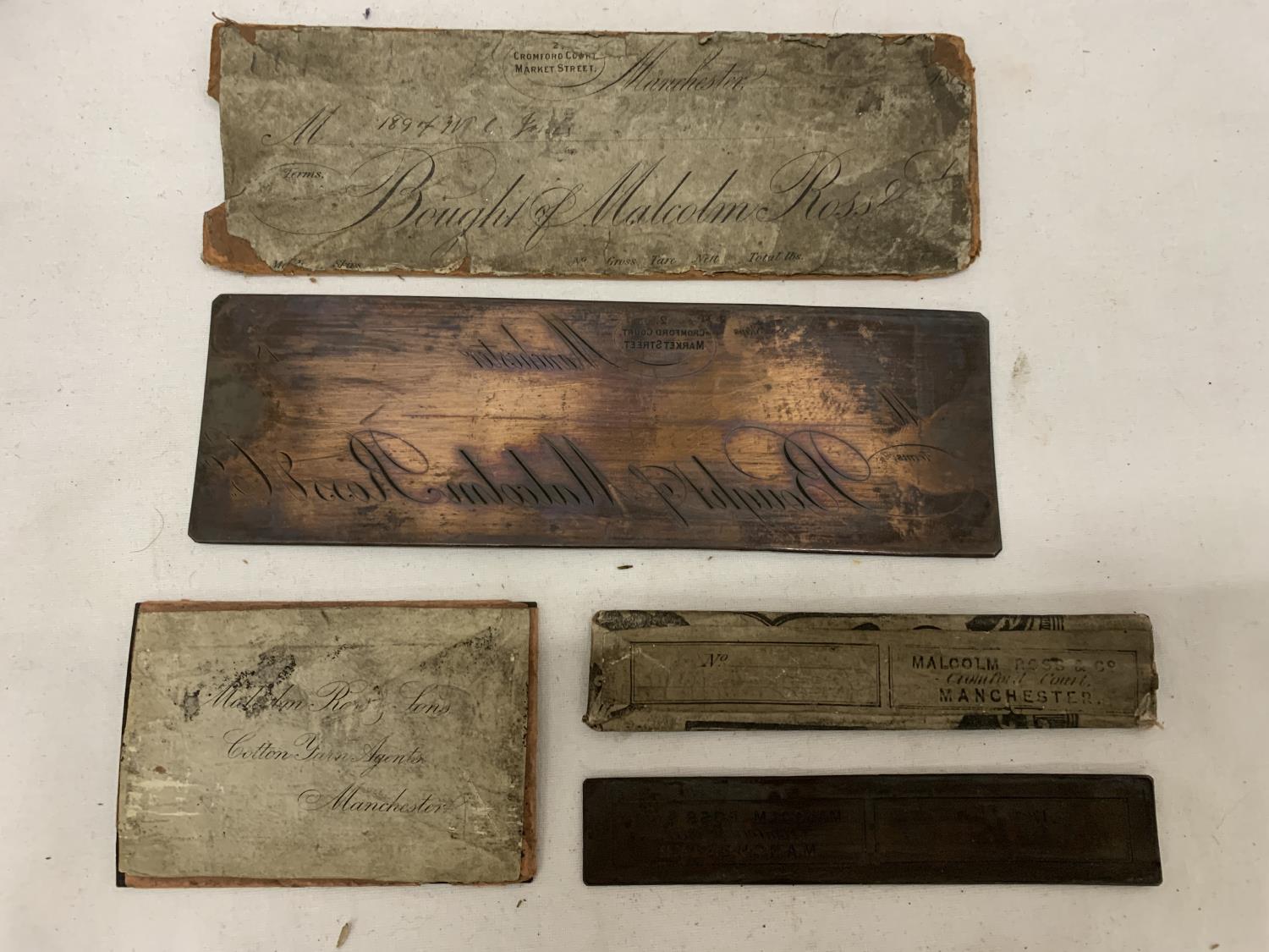 A COLLECTION OF COPPER NAME PLATES - Image 7 of 7