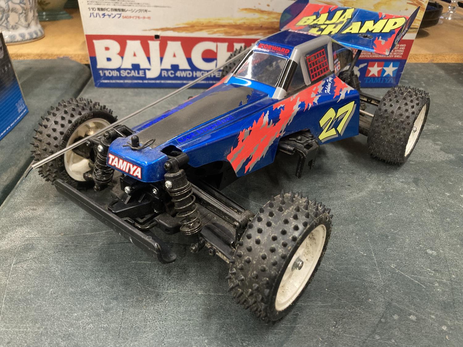 A TAMIYA BAJA CHAMP 1/10TH SCALE R/C 4WD HIGH PERFORMANCE OFF ROAD RACER (NO CONTROLLER PRESENT) - Image 5 of 8