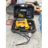 A JCB ELECTRIC WOOD PLANER WITH CARRY CASE