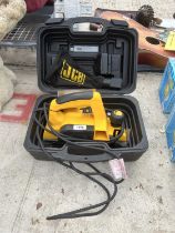 A JCB ELECTRIC WOOD PLANER WITH CARRY CASE