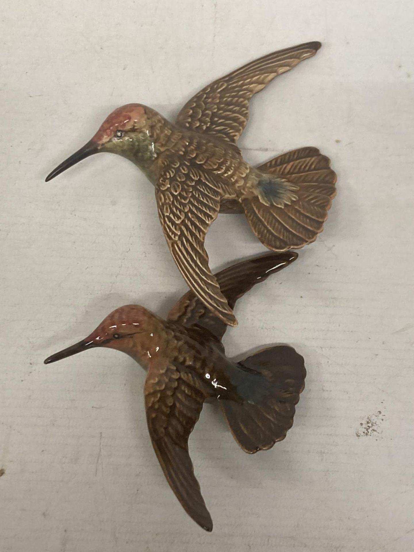 TWO BESWICK HUMMINGBIRDS