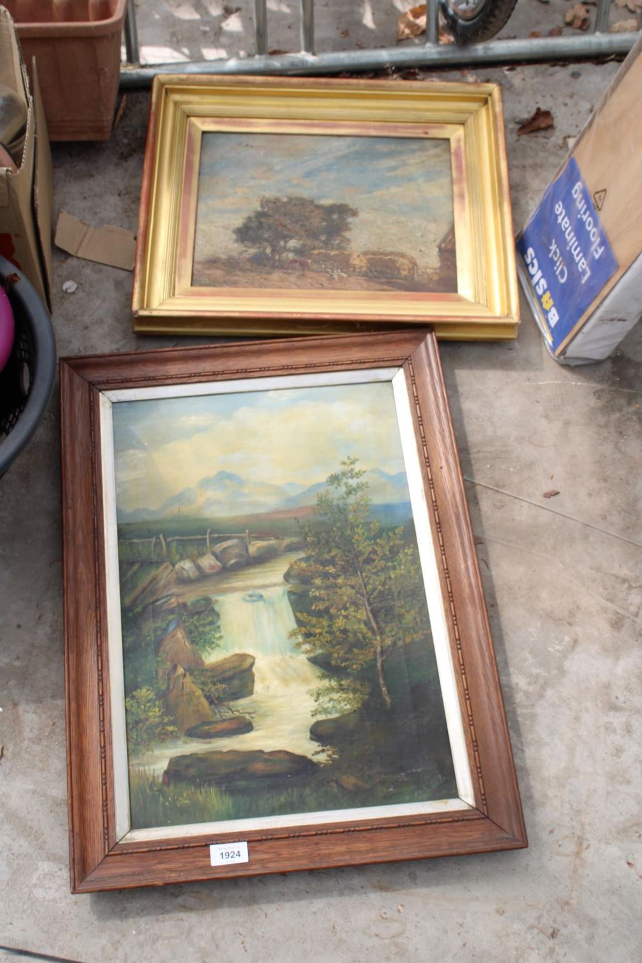 TWO FRAMED OIL ON BOARDS