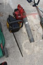 A PETROL LEAF BLOWER AND A FURTHER PETROL CHAINSAW