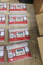 FOUR AS NEW AND BOXED WIRELESS HOME ALARM SYSTEMS