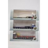THREE AS NEW AND BOXED OXFORD HAULAGE WAGONS