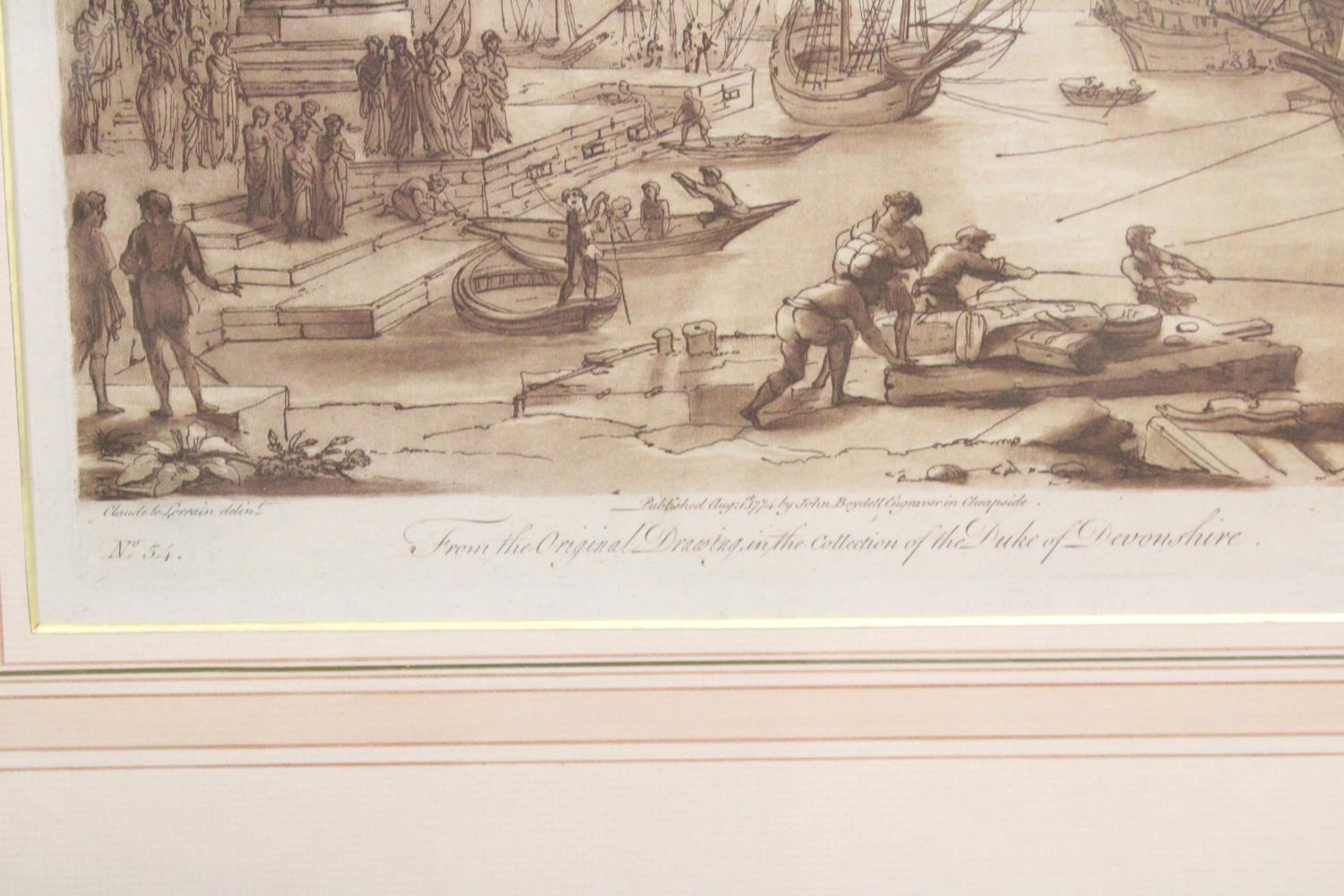 TWO VINTAGE FRAMED PRINTS TAKEN FROM THE ORIGINAL DRAWING, IN THE COLLECTION OF THE DUKE OF - Image 6 of 6