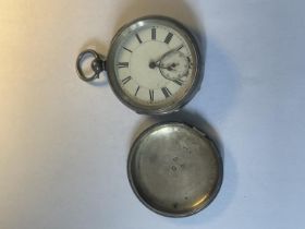 A HALLMARKED BIRMINGHAM SILVER POCKET WATCH