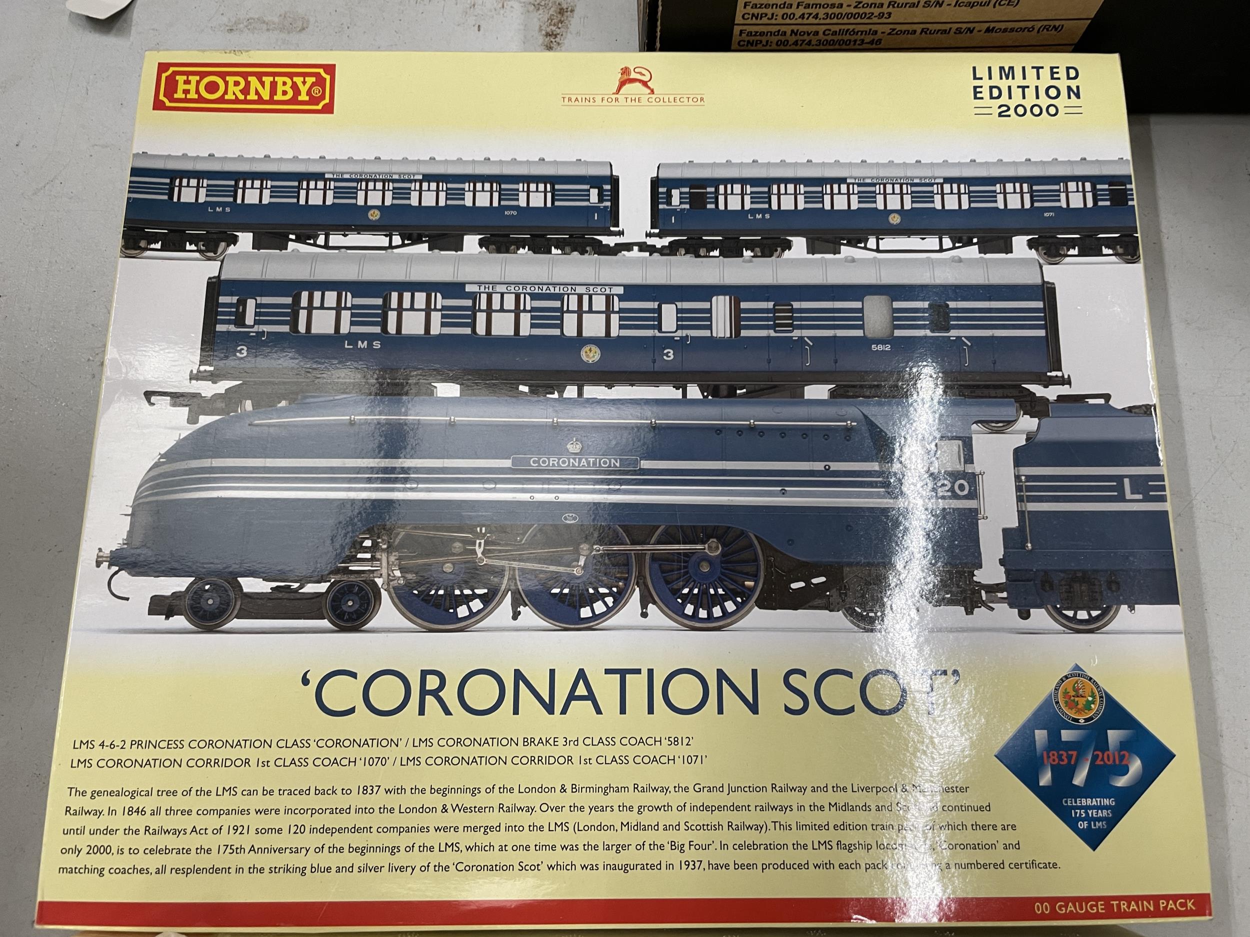 AN AS NEW AND UNUSED BOXED HORNBY LIMITED EDITION 2000 NUMBER 0674 'CORONATION SCOT' RAILWAY - Image 3 of 5