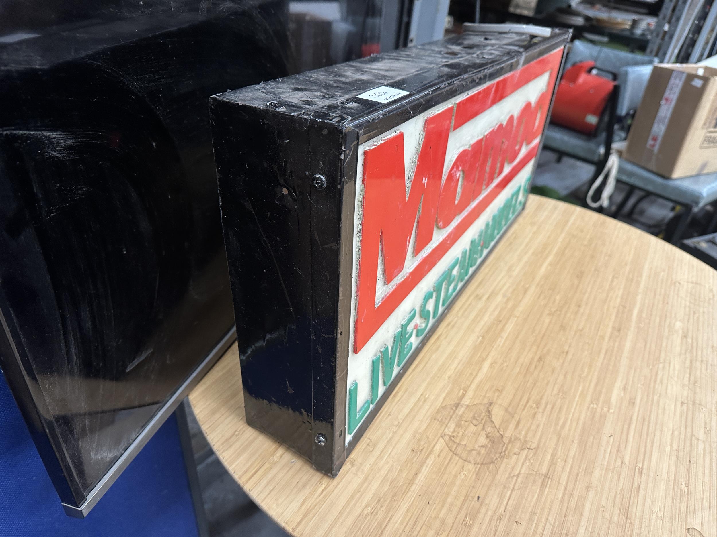 AN ILLUMINATED MAMOD LIVE STEAM MODELS SIGN (L:64.5CM H:30CM) - Bild 3 aus 3