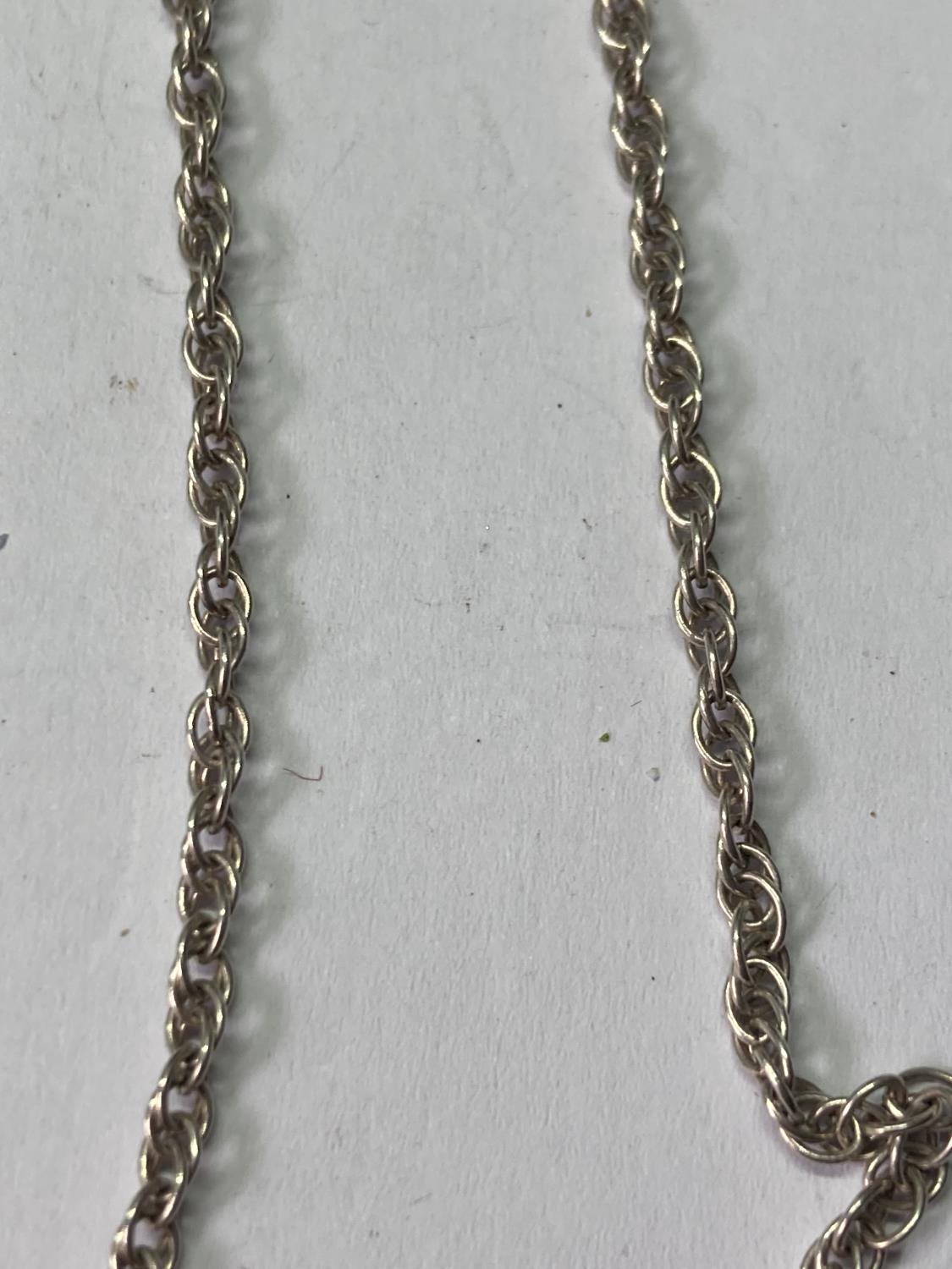 TWO SILVER NECK CHAINS - Image 3 of 3