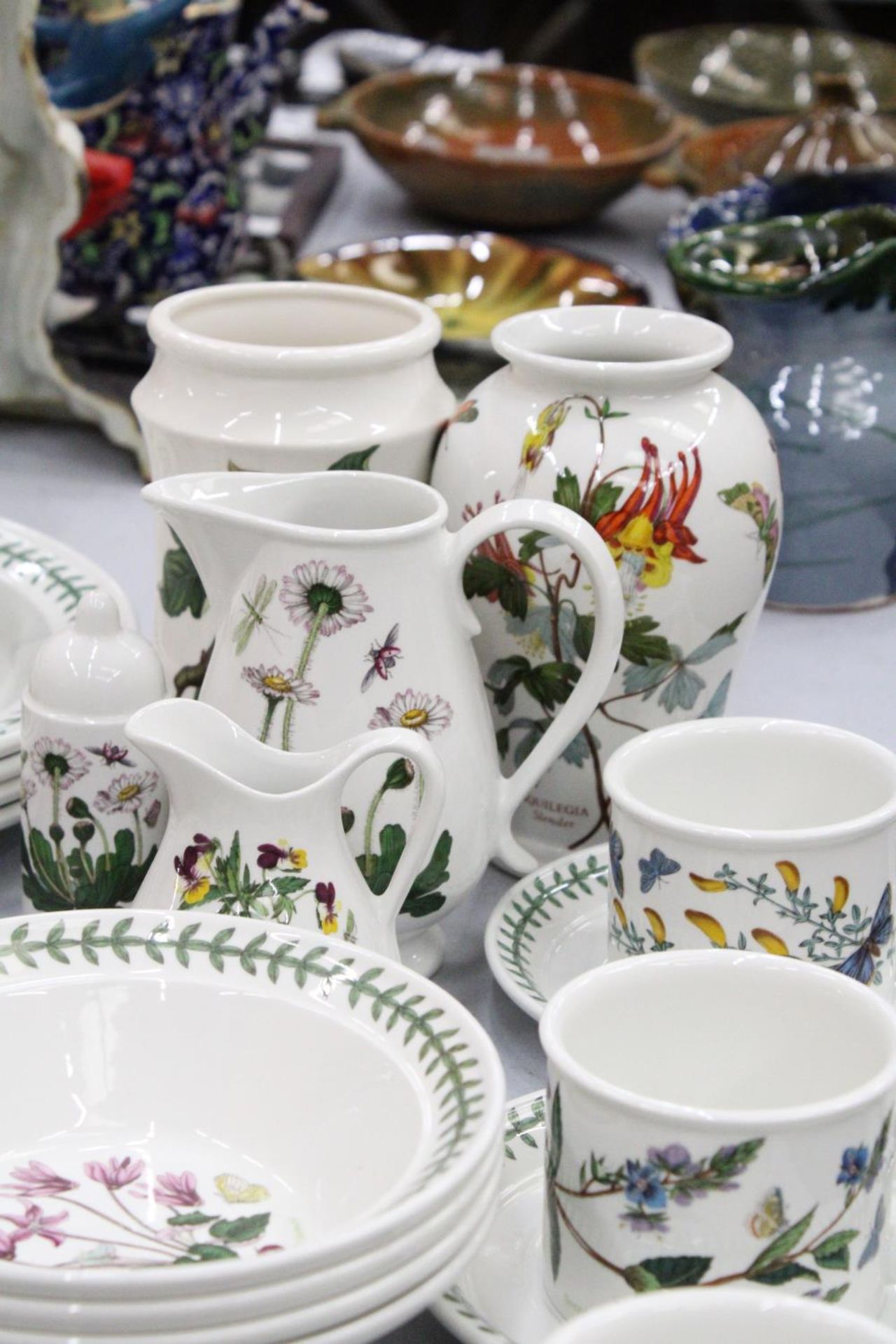 A LARGE QUANTITY OF PORTMEIRION BONTANIC GARDEN DINNERWARE - TO INCLUDE JUGS, PLATES, EGG CUPS ETC - Image 3 of 6