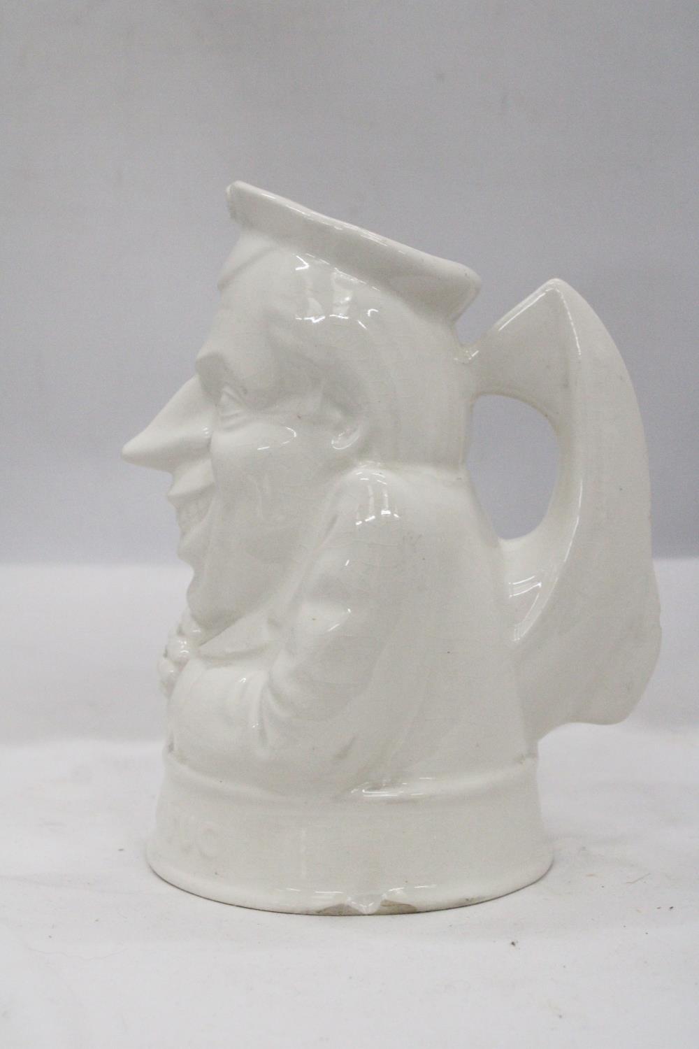 A 1970'S TED HEATH SADLER JUG WITH YACHT SAILS HANDLE - APPROXIMATELY 19CM HIGH - Image 5 of 6