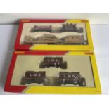 TWO AS NEW AND BOXED HORNBY 00 GAUGE SETS TO INCLUDE THE BREAKDOWN PACK AND A PACK OF THREE LMS