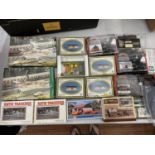 A LARGE COLLECTION OF BOXED MODEL KITS TO INCLUDE MAINLY BUILDINGS