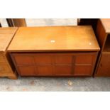 A RETRO TEAK NATHAN STYLE TV STAND, 36" WIDE