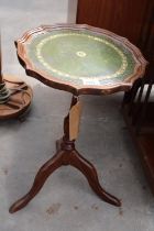 A MAHOGANY TRIPOD WINE TABLE