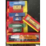 FIVE AS NEW AND BOXED HORNBY 00 GAUGE ITEMS TO INCLUDE CONTAINERS