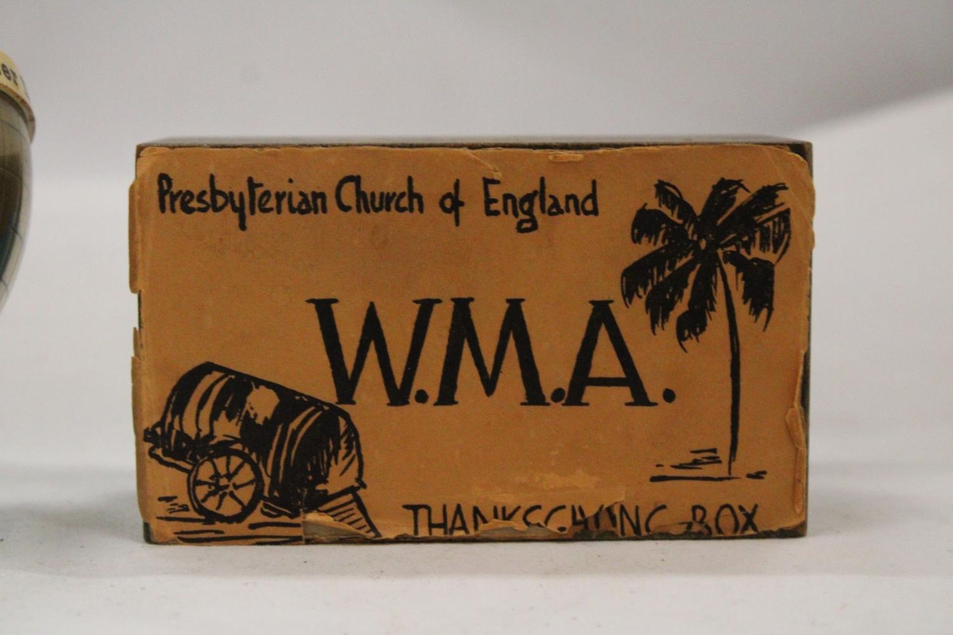 TWO MONEY BOXES TO INCLUDE A VINTAGE PINECHURCH OF ENGLAND AND A NAT WEST GLOBE - Image 2 of 5