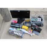 AN ASSORTMENT OF ITEMS TO INCLUDE A DELL MONITOR, A STICK BLENDER AND FAIRY LIGHTS ETC