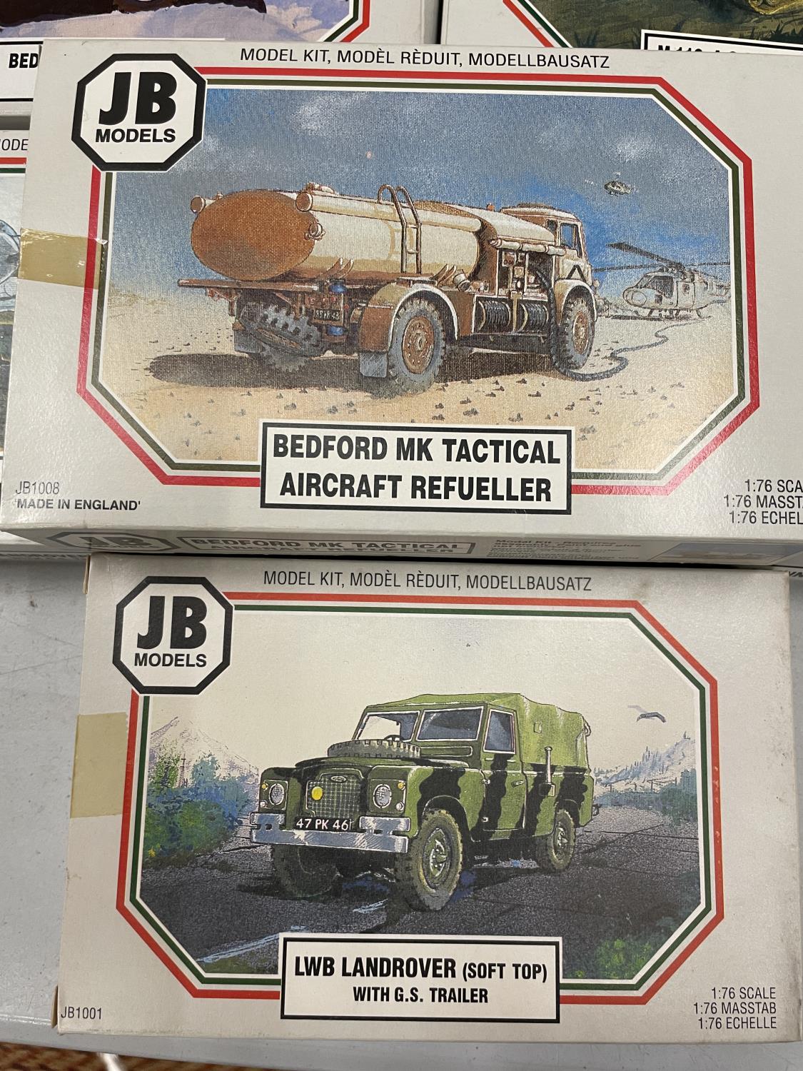 FOURTEEN BOXED JB MODELS MILITARY VEHICLE KITS 1:76 SCALE - Image 8 of 8