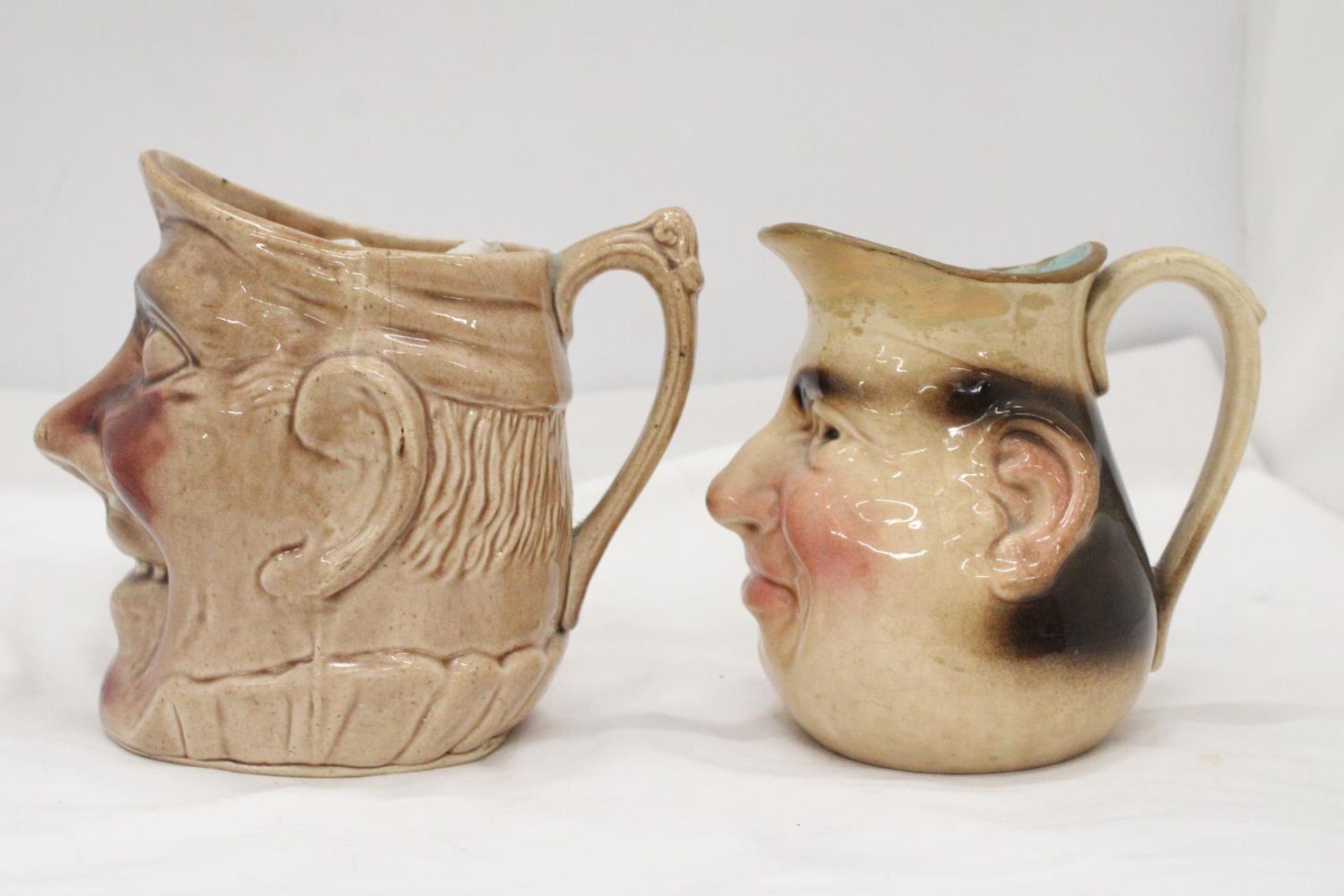TWO VINTAGE TOBY JUGS TO INCLUDE A SARREGUEMINES - Image 5 of 7