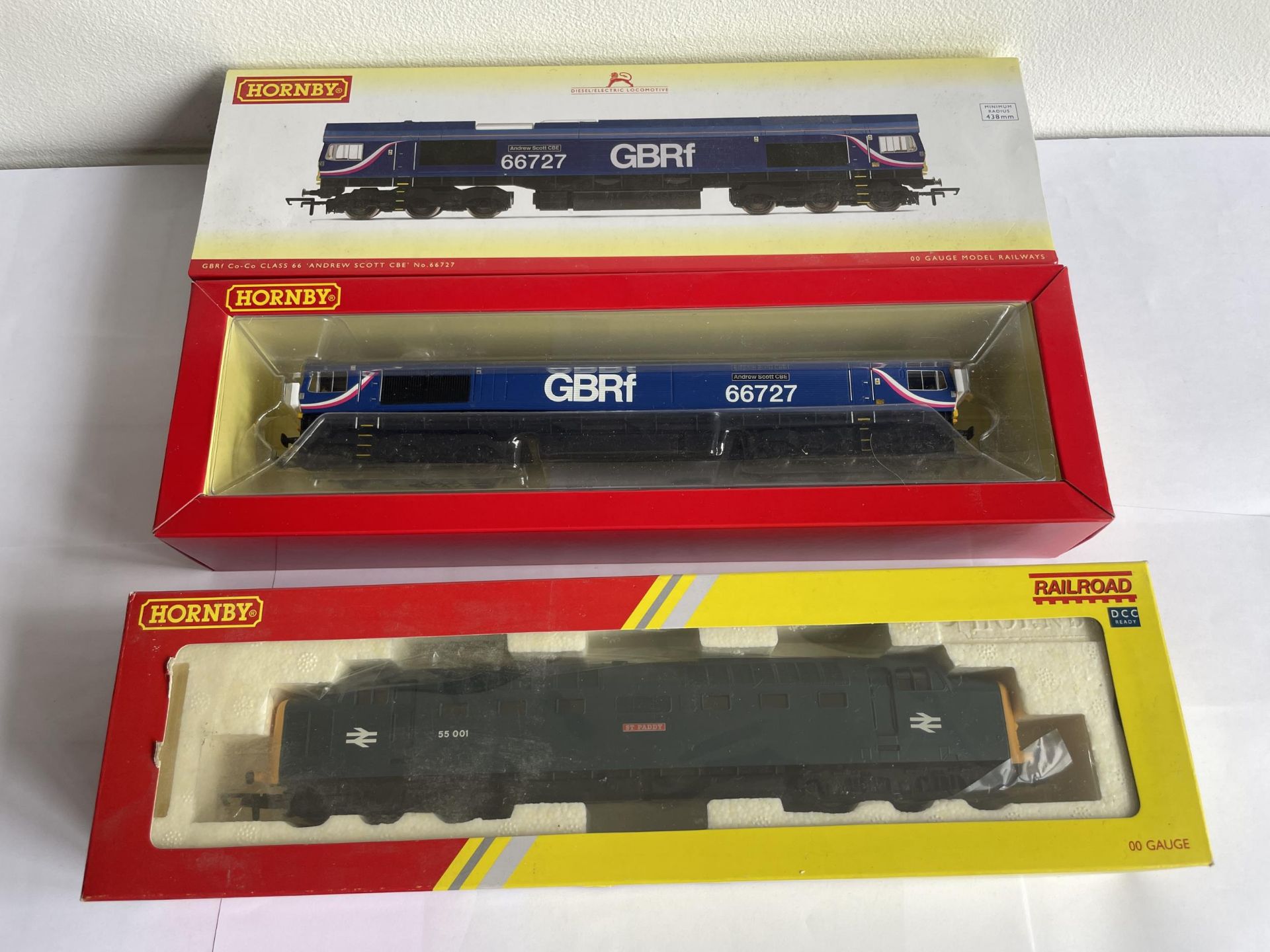 TWO BOXED HORNBY 00 GAUGE ENGINES TO INCLUDE ST PADDY AND ANDREW SCOTT CBE