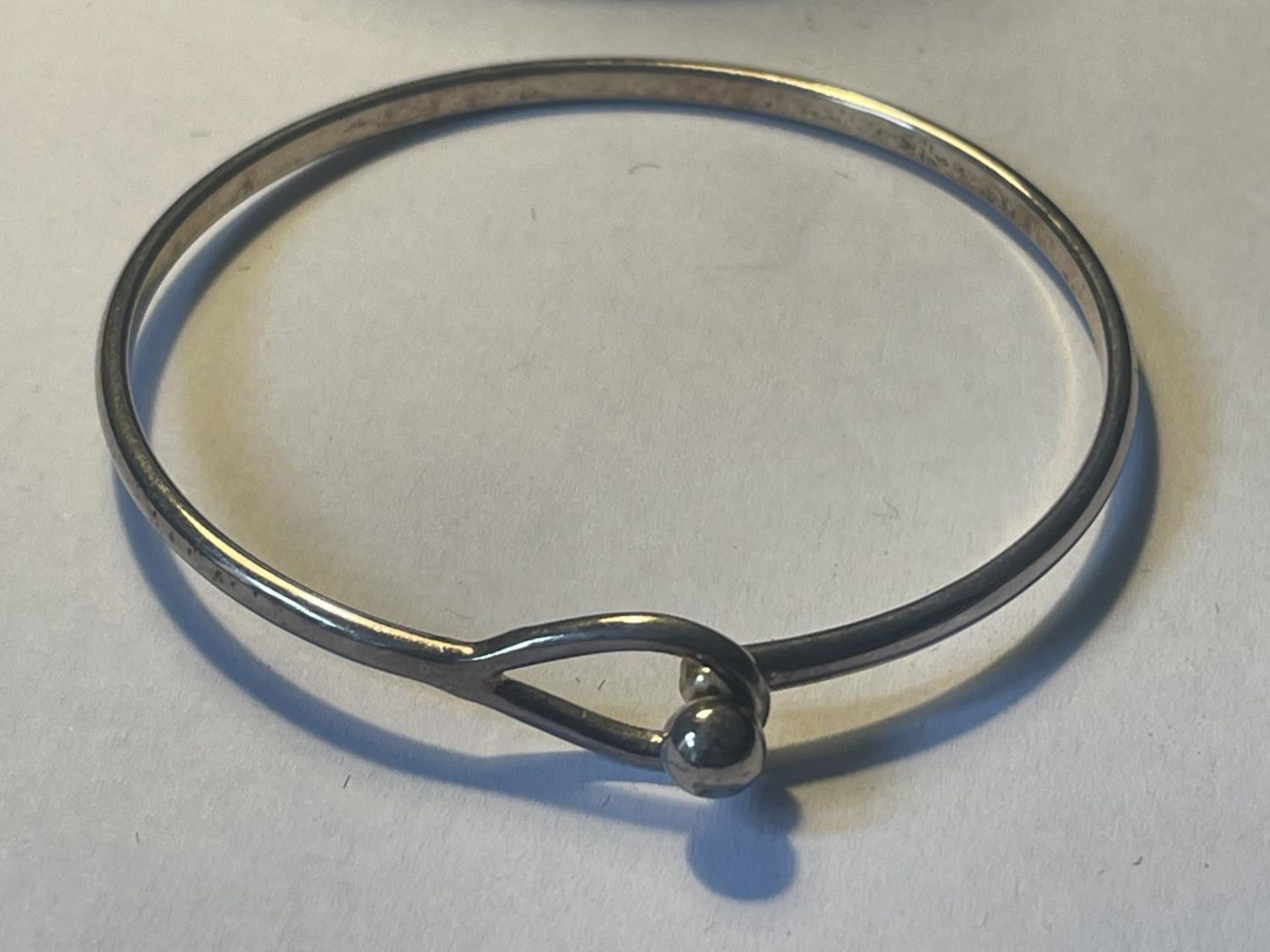TWO SILVER BANGLES - Image 4 of 4