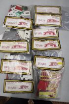 EIGHT DAPOLAND BUNGALOW TRACKSIDE KITS FOR TRAIN SETS