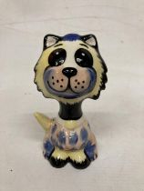A LORNA BAILEY HAND PAINTED AND SIGNED CAT MUPPET