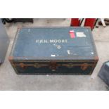 A VINTAGE TRAVEL TRUNK