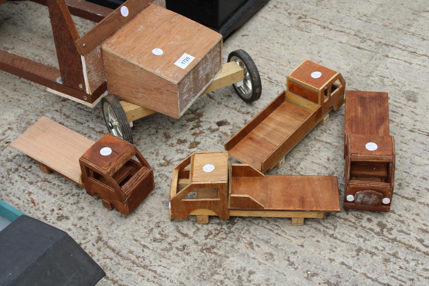 AN ASSORTMENT OF SCRATCH BUILT WOODEN MODEL TRUCKS - Image 2 of 3