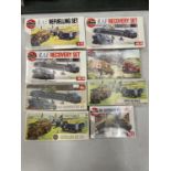 EIGHT BOXED AIRFIX MILITARY RELATED KITS