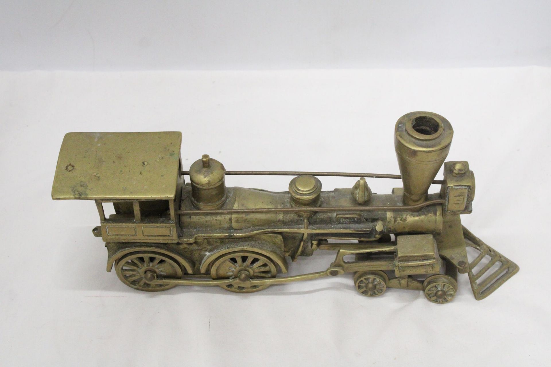 A W & AFR SOLID BRASS RAILROAD USA LOCO AND TENDER - WEIGHTS 6 KILO'S (53 cm) - Image 7 of 7