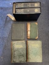 A COLLECTION OF VINTAGE AND ANTIQUARIAN BOOKS TO INCLUDE A BOXED SET OF TWO VOLUMES OF 'THE